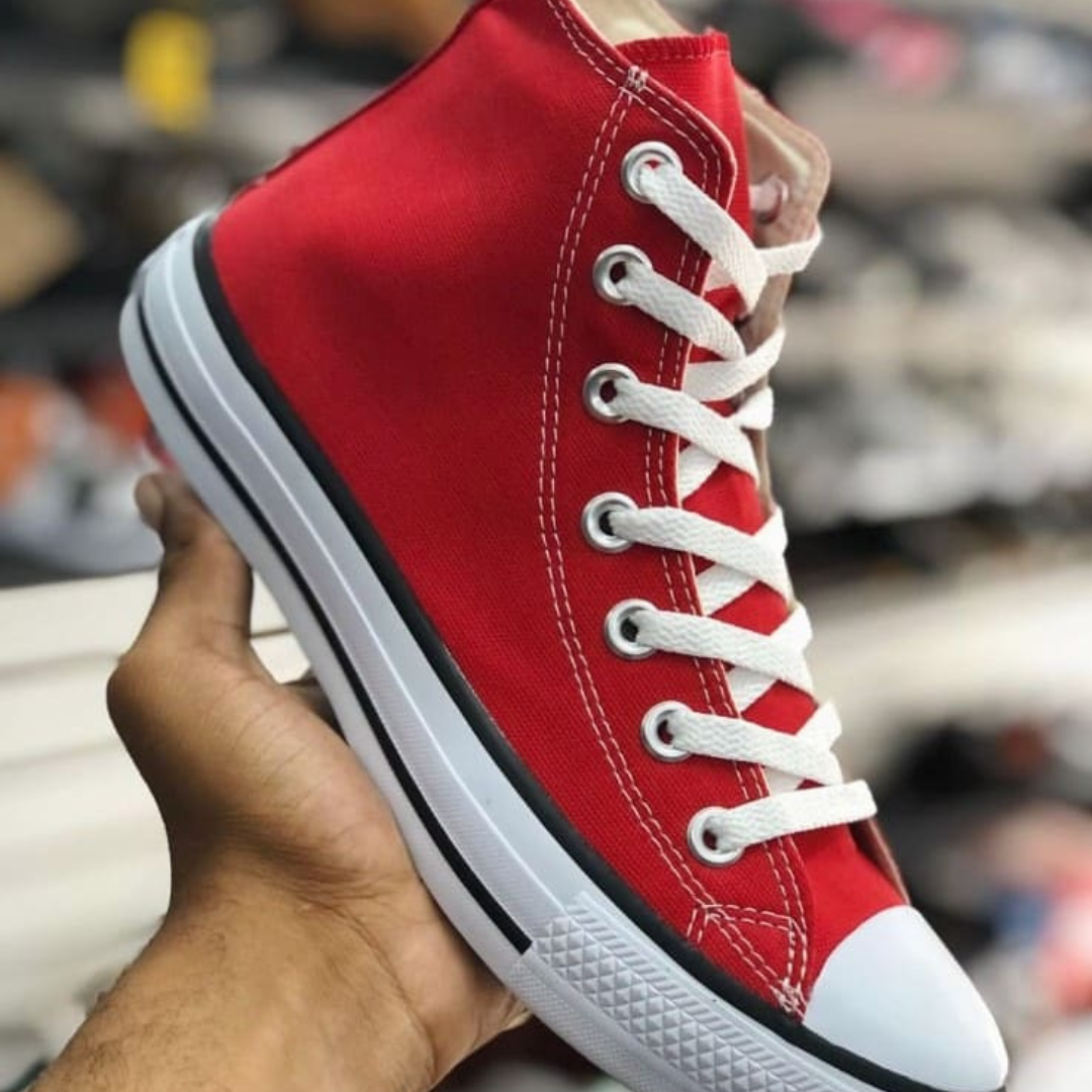 Tênis Feminino Casual Bota Chuck Taylor Vermelho