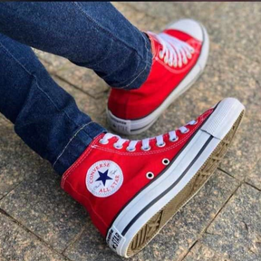 Tênis Feminino Casual Bota Chuck Taylor Vermelho