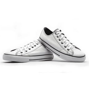 Tênis Unisex Casual Chuck Taylor Branco Liso