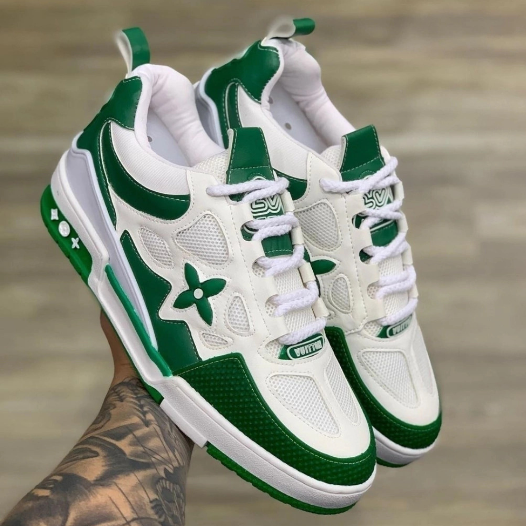 Tenis fashion skate verde