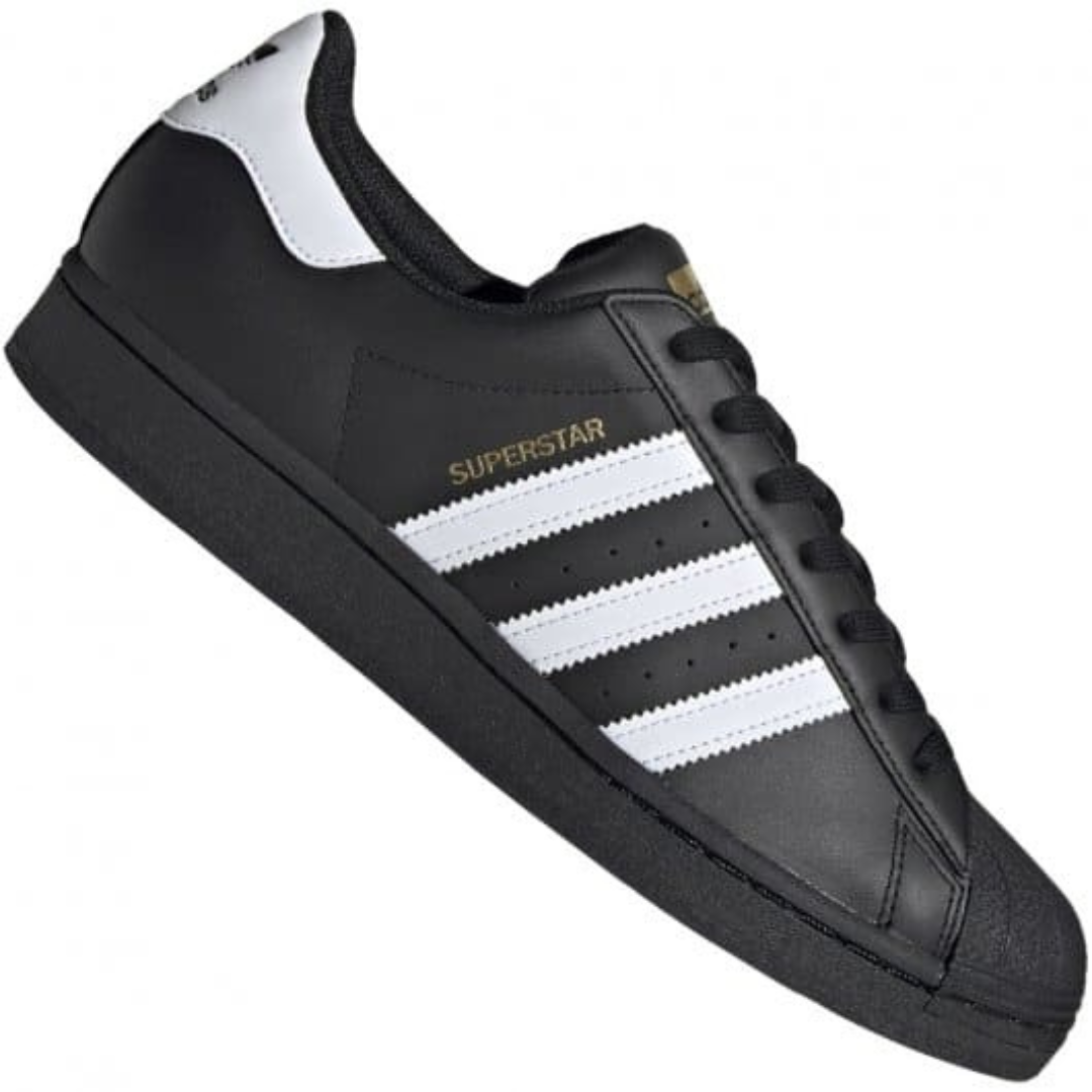 Tênis Unisex Casual Superstar Preto e Branco